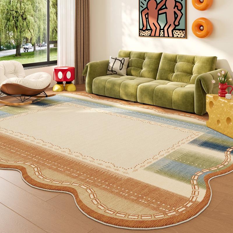 Dopamine Color Carpets for Living Room Large Area Bedroom Decor Irregular Carpet Fluffy Soft Floor Mat Thick Plush Cloakroom Rug