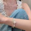 Bowknot Beaded Choker Colorful Beaded Necklaces Bowknot Necklace Artificial Crystal Material Gift for Girls Children