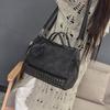 Chic And Spacious Casual Women Large Capacity Solid Rivet Shoulder Messenger Crossbody Bags