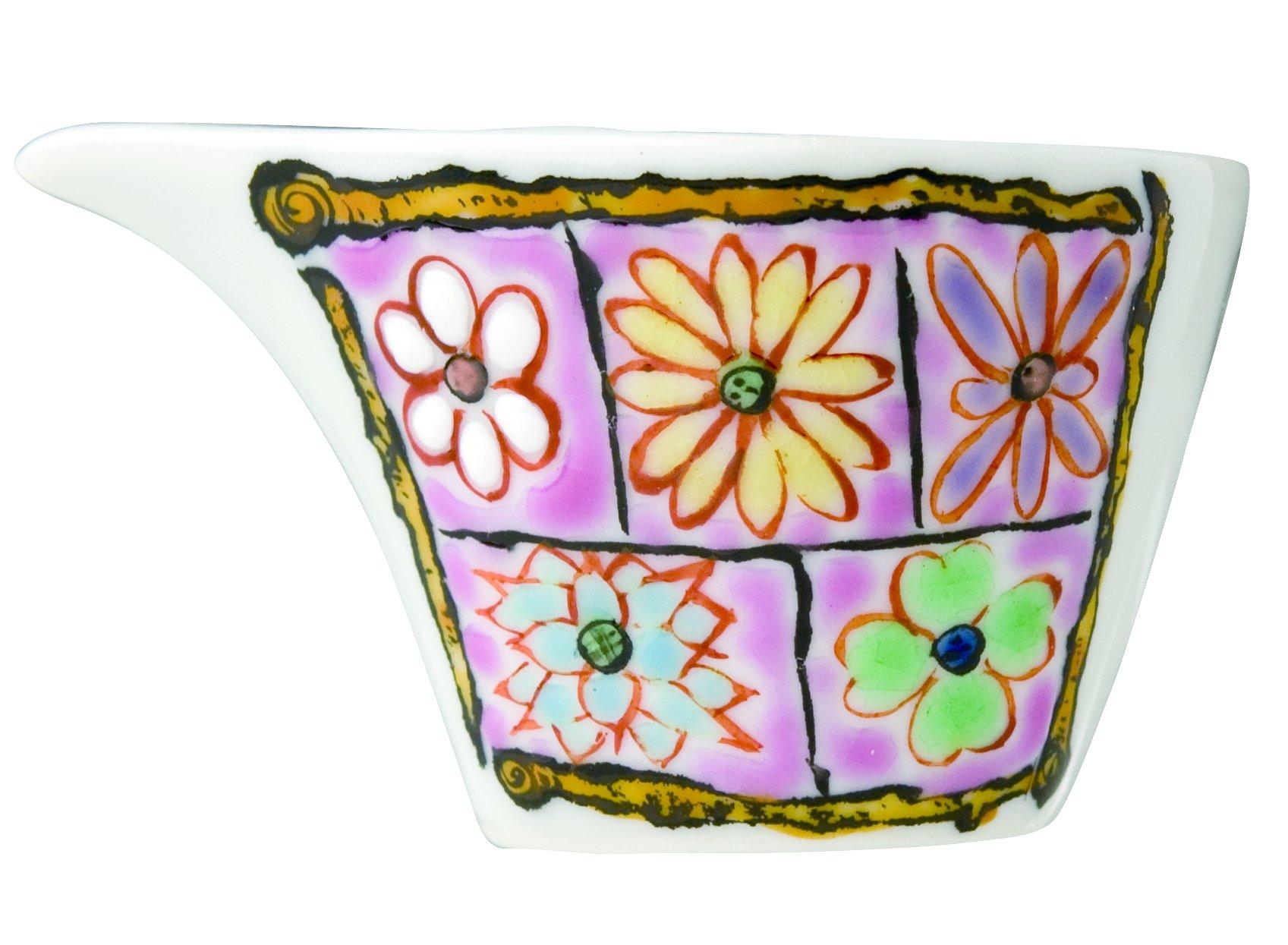 

Maruzen Iwata Shoten Kutani Ware Milchu Flower BOX/Розовый mch-947