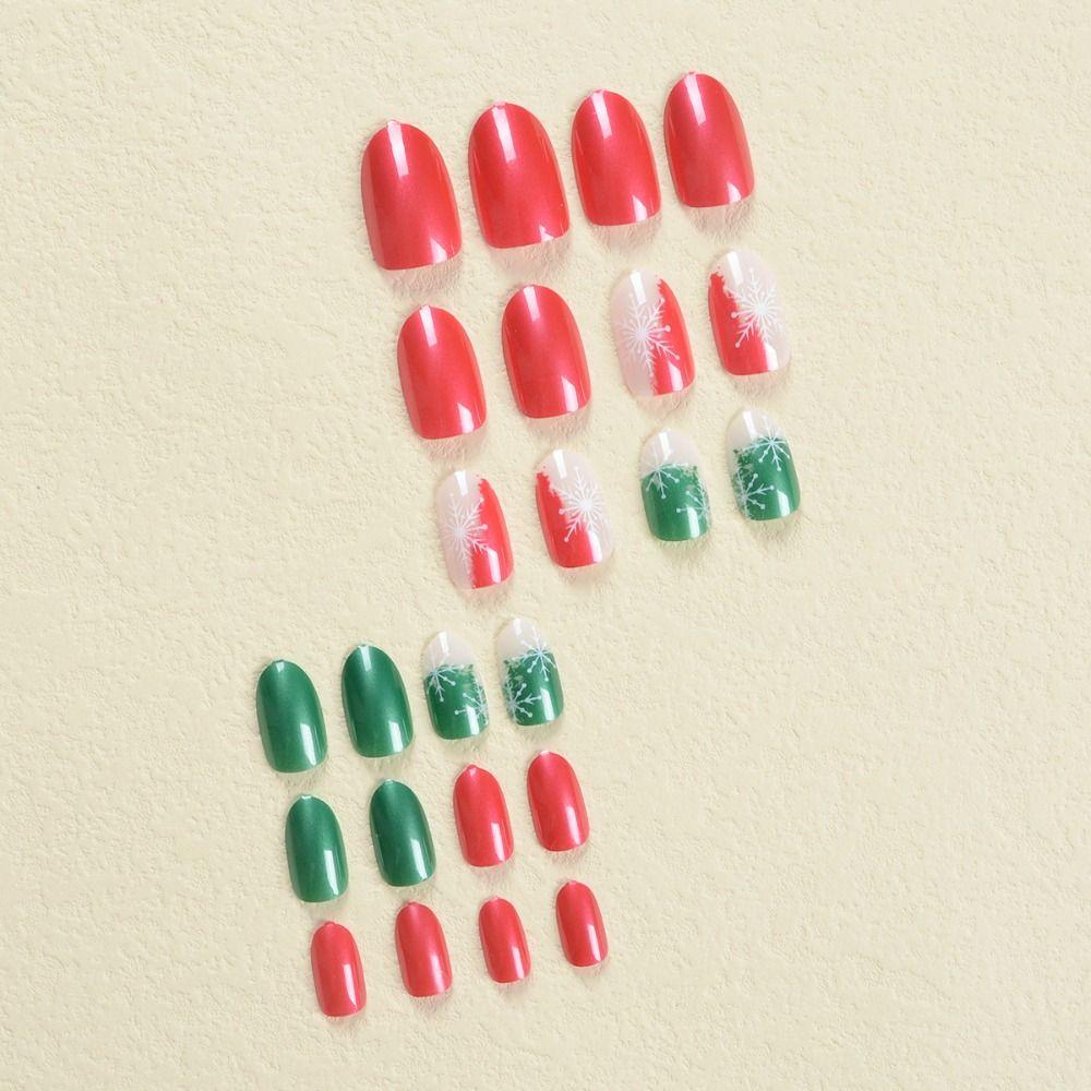 

Round Head False Nail Full Cover Nail Tips Waterproof Press on Nails Women