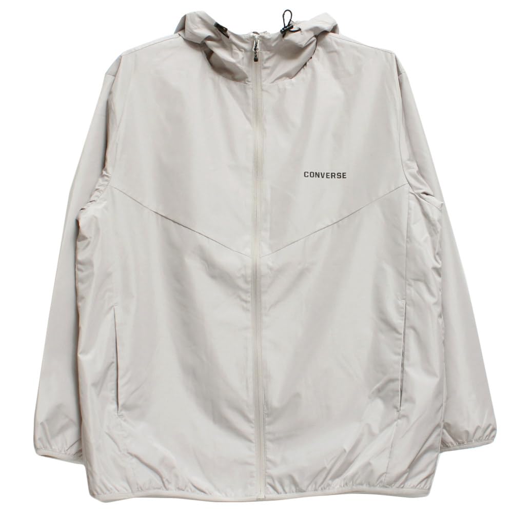 Converse Mountain Large Mesh Size Ivory Men's Parka, Size, Lining, Water-Repellent, Windproof, Windbreaker, 3L, (28)