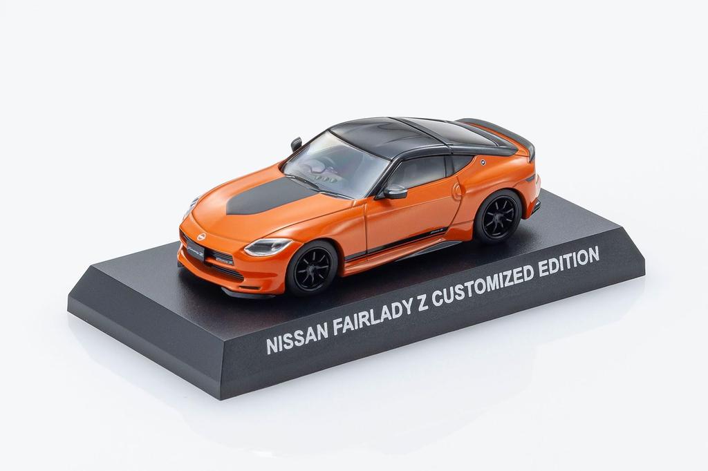 KYOSHO MINI CAR & BOOK No.15 1/64 Scale Nissan Fairlady Z Customized Orange Finished Product