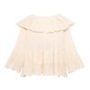 TAOP&ZA Women's Spring/Summer Elegant Fashion Knitted Top with Sweet Layered Design