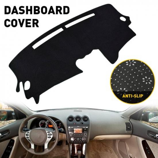 Dashboard Dash Carpet Black Mat Pad Cover for Mat 2007-2012 Nissan Altima 4th EV