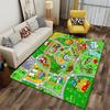 Colorful City Map Playground Rug Non-slip Rug Suitable for Living Room and Bedroom Sofas.