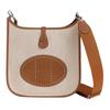 HERMES Evelyne H Canvas And Clemence Calfskin Crossbody Bag, Shoulder Bag 29 Women's Light Beige/Beige/Gold H085942CKAC