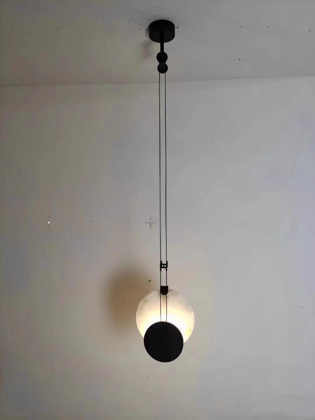 

Modern Luxury Minimalist Wall Lamp with Marble Chandelier Warm Light