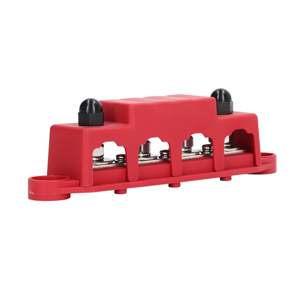 4 Stud Power Distribution Block with Cover 5 16in Weather Resistance 48VDC 250A for Car RV Marine