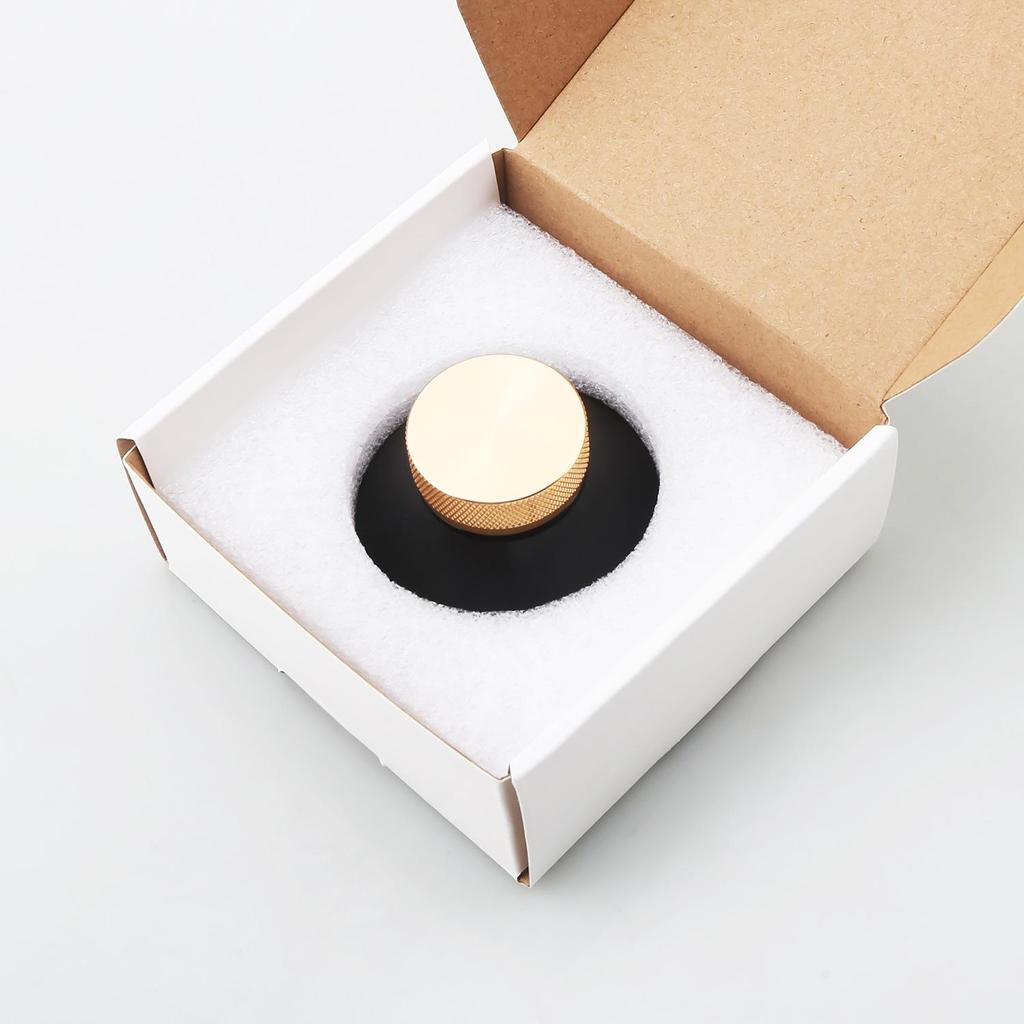 Audiocrast Lockable Black Gold Turntable Vinyl Record Stabilizer