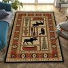 American Country Vintage Style Art Carpet Living Room Bedroom Sofa Large Area Decorative Mat Kids Play Soft Non-slip Rugs Gift