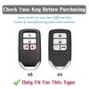 4 Buttons Car Key Case Cover for Honda CR-V Accord Civic Fit HR-V Odyssey Elysion Stepwgn Pilot TPU Key Protector Key Chains