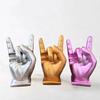 Gesture Ornament Stand Multi-Function Drumstick Pen Holder Resin Rock Ornament Music Accessory Rock Attitude Decor