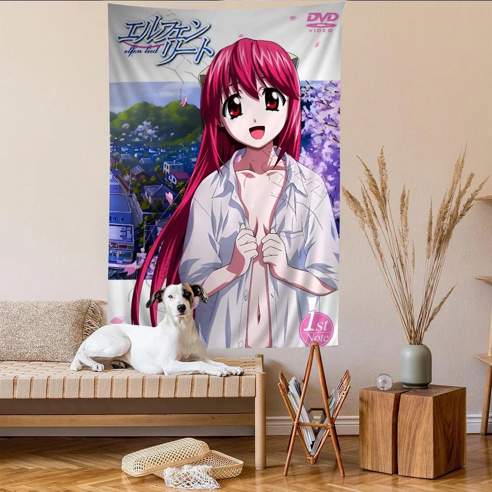Elfen Lied Anime Colorful Tapestry Wall Hanging Cheap Hippie Wall Hanging Bohemian Wall Tapestries Mandala Wall Hanging Sheets