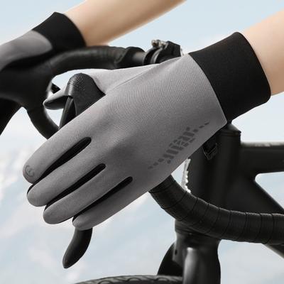 Winterradhandschuhe Wasserdichte Touchscreen-Handschuhe mit rutschfesten Handflächen Warme winddichte Sporthandschuhe für Damen Herren Skifahren Wandern