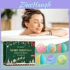 Oceaura Vibrant Christmas Bath Ball Infused With Nourishing Floral Essence For Refreshing Cleansing