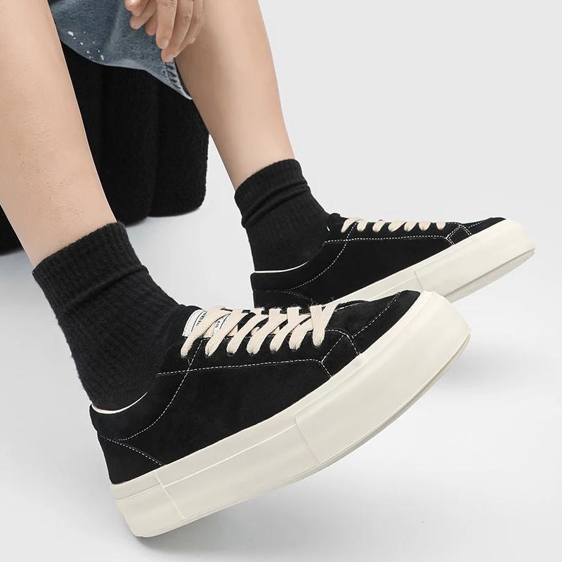 Fashion Fashion Handmade Design Comfy Casual Leather Outdoor Driving Vulcanize Flats British Style Genuine Leather Mens Walking Shoes