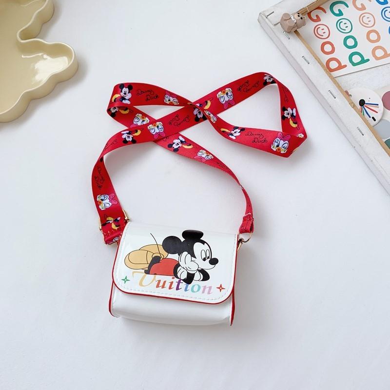 Mini Shoulder Kids Crossbody Bag With Mouse Donald Duck Print Design
