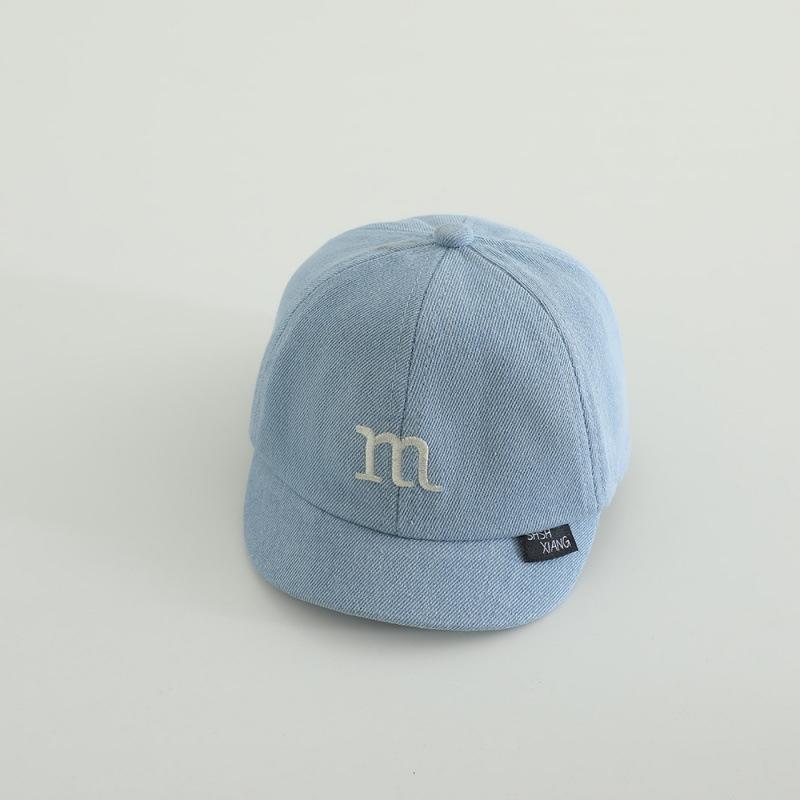 

Children s hats for spring and autumn, sun-blocking baseball caps for boys in autumn and winter, stylish baseball caps for boys, sun protection hats Light Blue M Letters+8Mo
