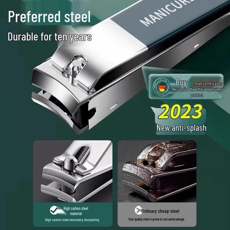 Deutsches Technik Nagelknipser-Set: Schräge, spitze und flache Spitzen mit Ohrlöffel - Familien-Maniküre-Set