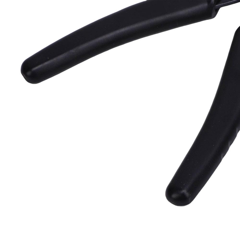 Curved Nose Stringing Tools Ergonomic Handle Curved Nose Pliers Tight Grommets серебряный