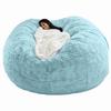 Sedia a Sacco Grigia Senza Imbottitura Sacco a Sacco Gigante Pouf Divano Letto Puff Futon Seduta per Stanza Tatami Arredamento Relax Lounge Solo Sacchi Custodia