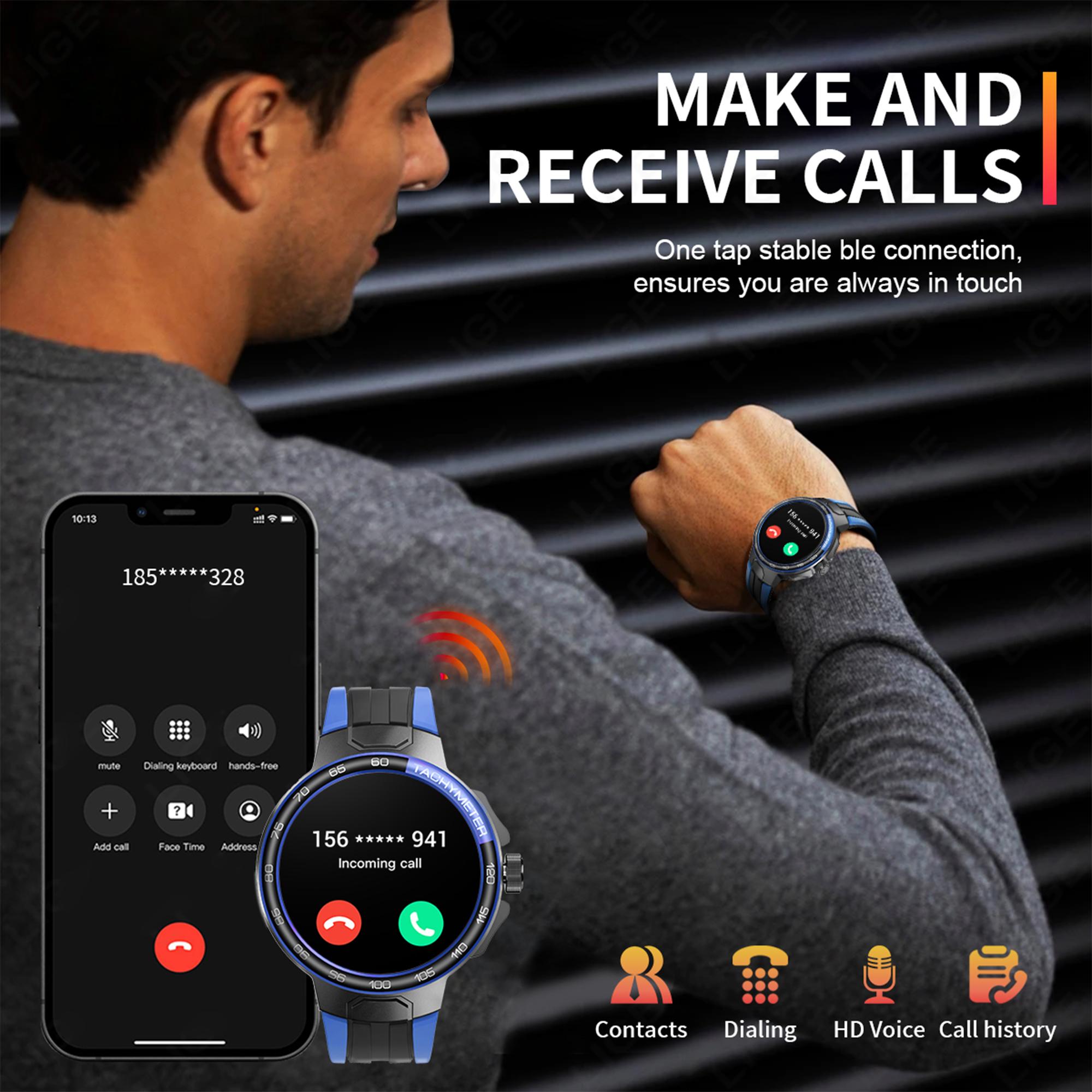 LIGE мужские умные часы 1 — фото 4