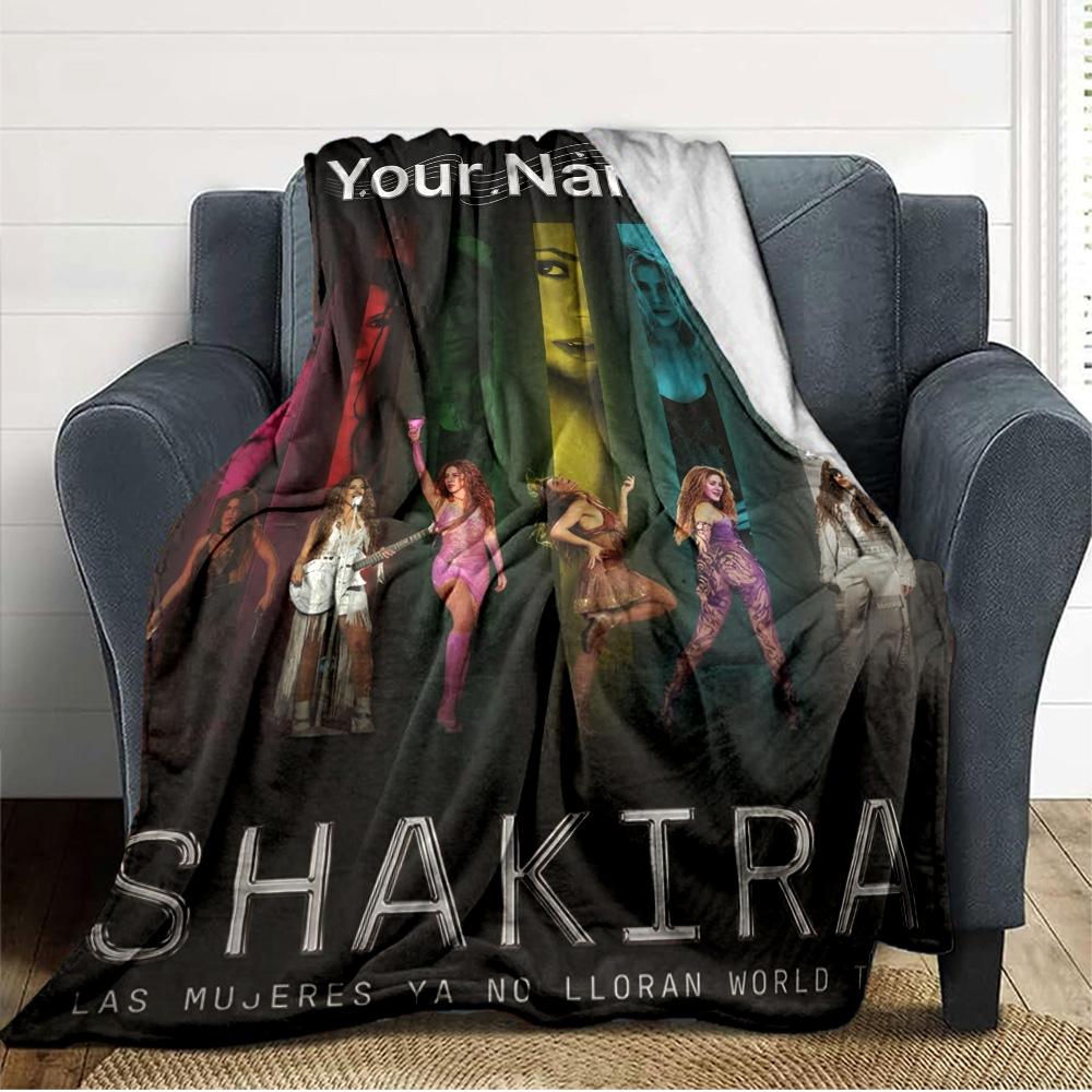 Name Individuell Shakira Druck Flanelldecke Hohe Qualität Warm Bequem Decke für Alle Jahreszeiten Perfekt für Geschenke Heimdekoration