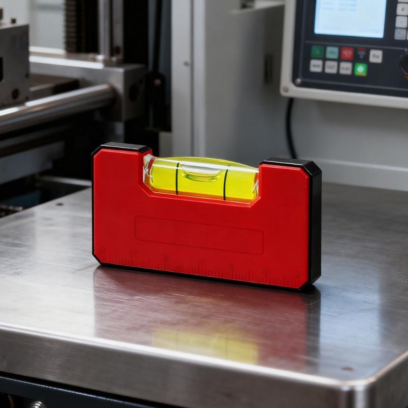 60mm Magnetic Plastic Bubble Level with Single Vial for High Precise Leveling In Construction and Home Improvement Projects