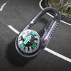 Camp Carabiner Compass and Thermometer Outdoor Navigation Tool Keychains for Outdoor Hiking Camping Survival Tool