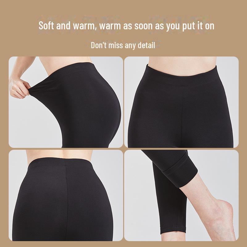 Pantalon chaud taille haute pour femme en soie de mûrier 100% et pantalon d'automne en modal pour homme