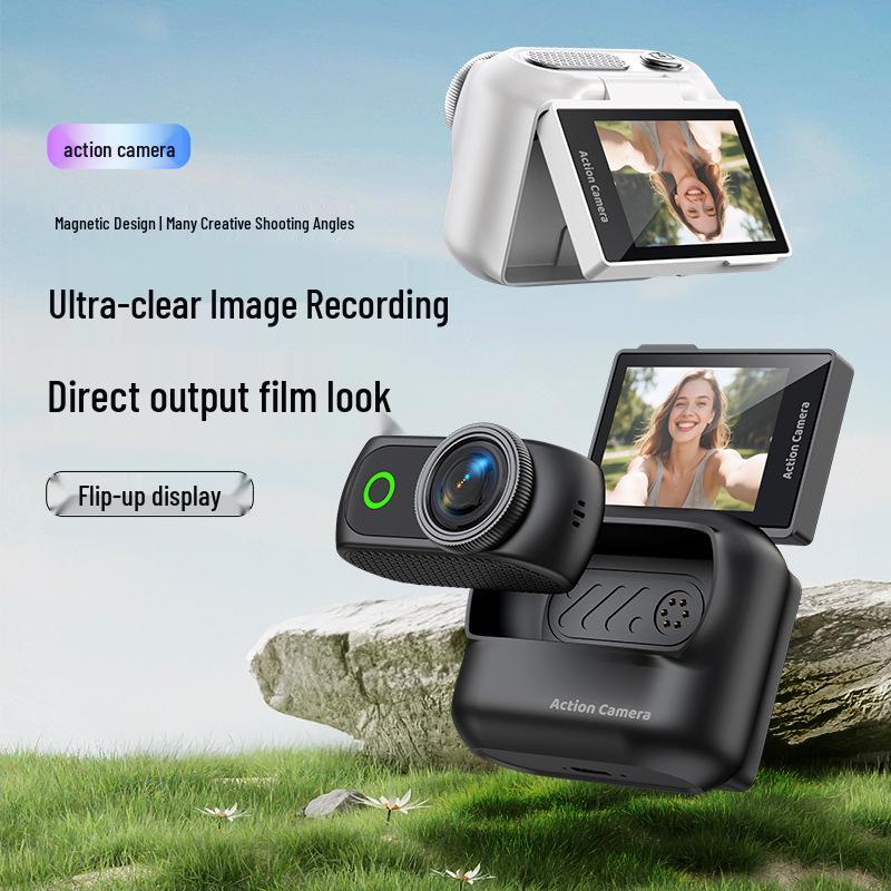 LK018 WiFi Outdoor Sports Mini Thumb Camera with Magnetic Back Clip – Handheld Vlog Camera