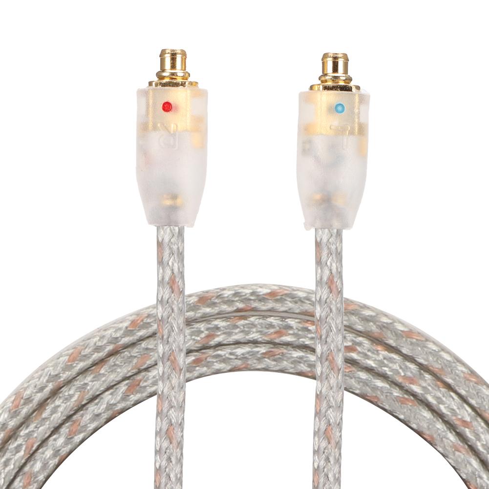 Opletený kabel pro sluchátka pro se215 se425 se535 se846 ue900(Transparentní bez mikrofonu)