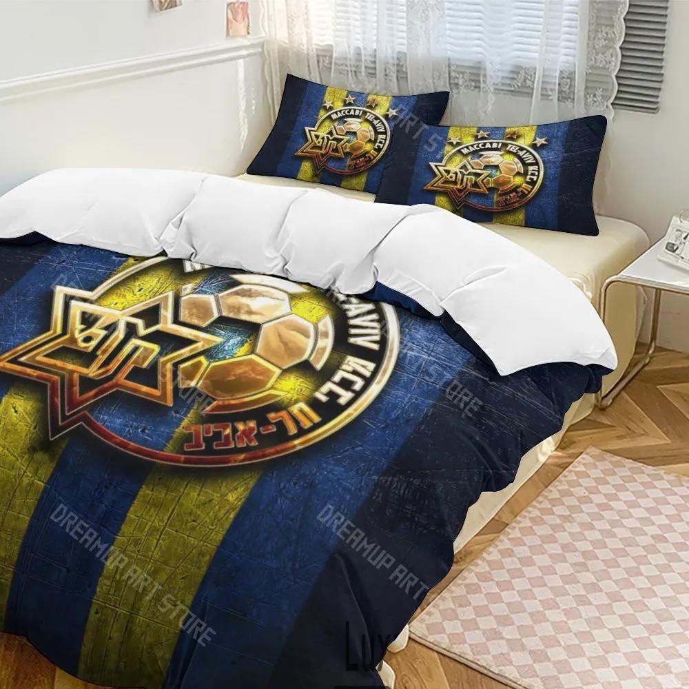 3D Print Maccabi Tel Aviv Bedding Set Twin Queen King Full Size Duvet Cover Pillowcase Bed Boys Girls Adult Home Textiles