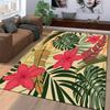 Tropical Floral Carpet, Vibrant Colors with Nature's Touch Suitable for use as an anti-slip game mat for living room and bedroom sofas