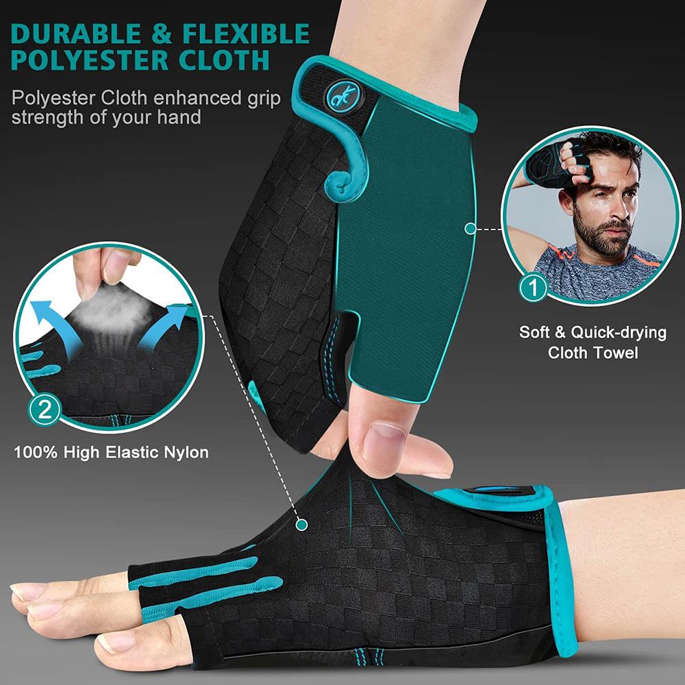 Cycling Gloves Summer 5MM Padded Cycling Gloves Shockproof Mountain Bike Gloves Breathable Cycling Gloves Outdoor Cycling Sports Gloves