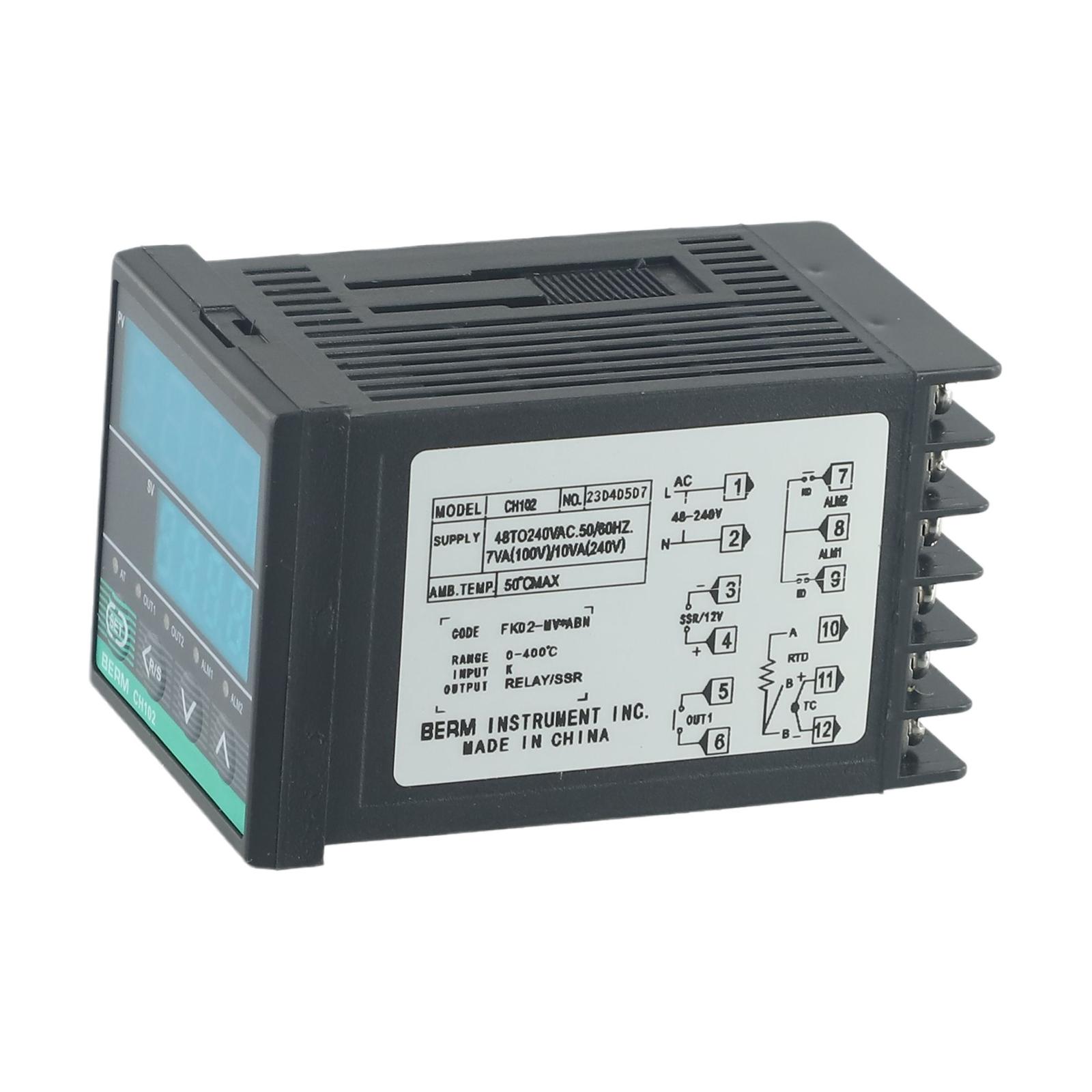 CH102 Thermostat Featuring Dual For SSR Relay Output PID Temperature Control Algorithm and Dual Alarm for Industrial Equipment China Mainland