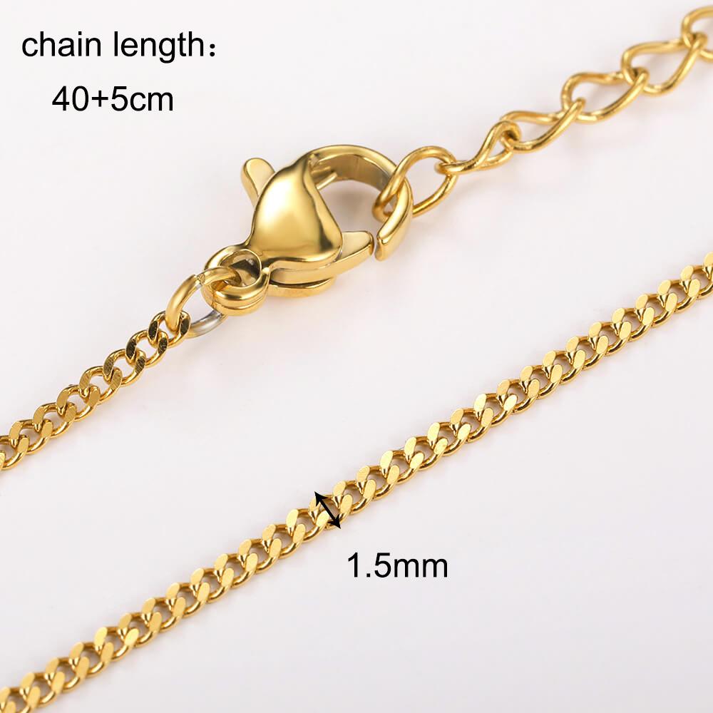 

10pcs/Lot 45cm Stainless Steel Golden/Silvery Color 304 Chains Necklace Women Jewelry Making Accessories DIY Handmade Supplies Silvery Color