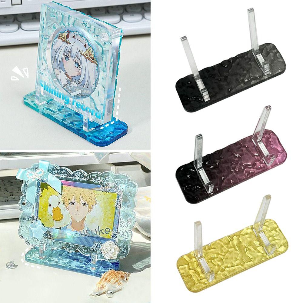 Water Ripple Picture Frames Holder Bracket Home Decor Durable Plate Holder Stand