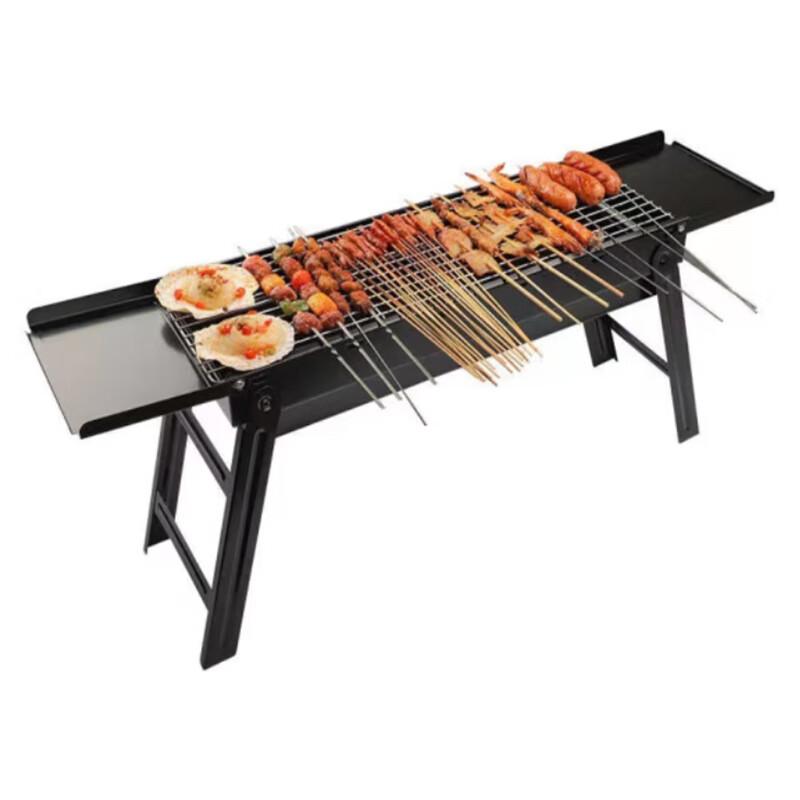 FTLY Upgraded Slide-Out Side BBQ Grill with Shelf