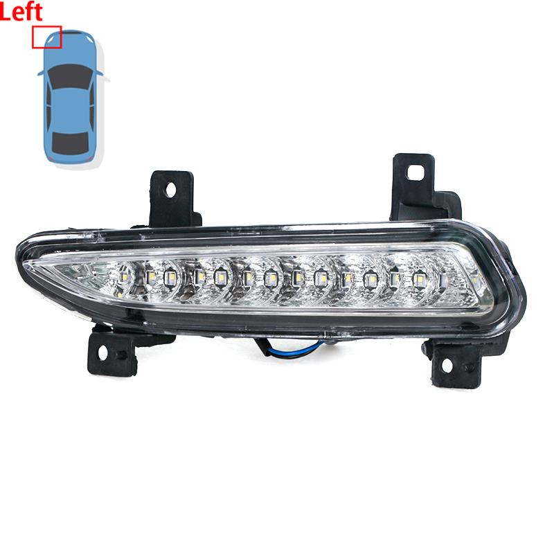 Car Front Bumper Daytime Running Lights DRL For Geely Emgrand EC718 EC7 2014 2015 2016 Fog Light Fog Lamp Car Accessories
