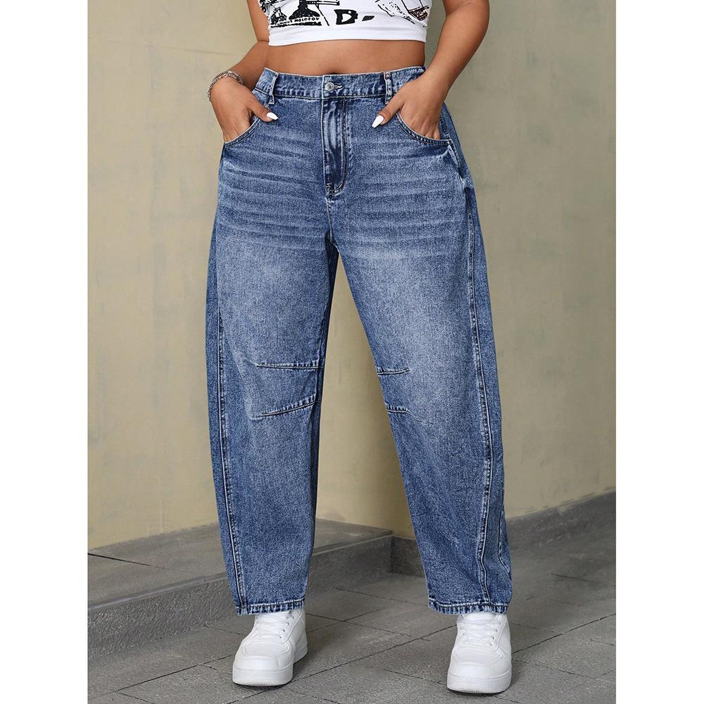 Women's Summer Loose Straight Wide-Leg Jeans