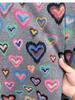 Men's Colorful Heart Print Round Neck Sweatshirt - Stylish, Versatile, & Casual Pullover for Autumn/Winter
