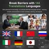 AI Translation Earbuds Real Time144 Languages 3-in-1 Translator Earphone Bluetooth 5.4 HiFi Sound 60Hrs Audifonos Traductores Inglés Español Headphone