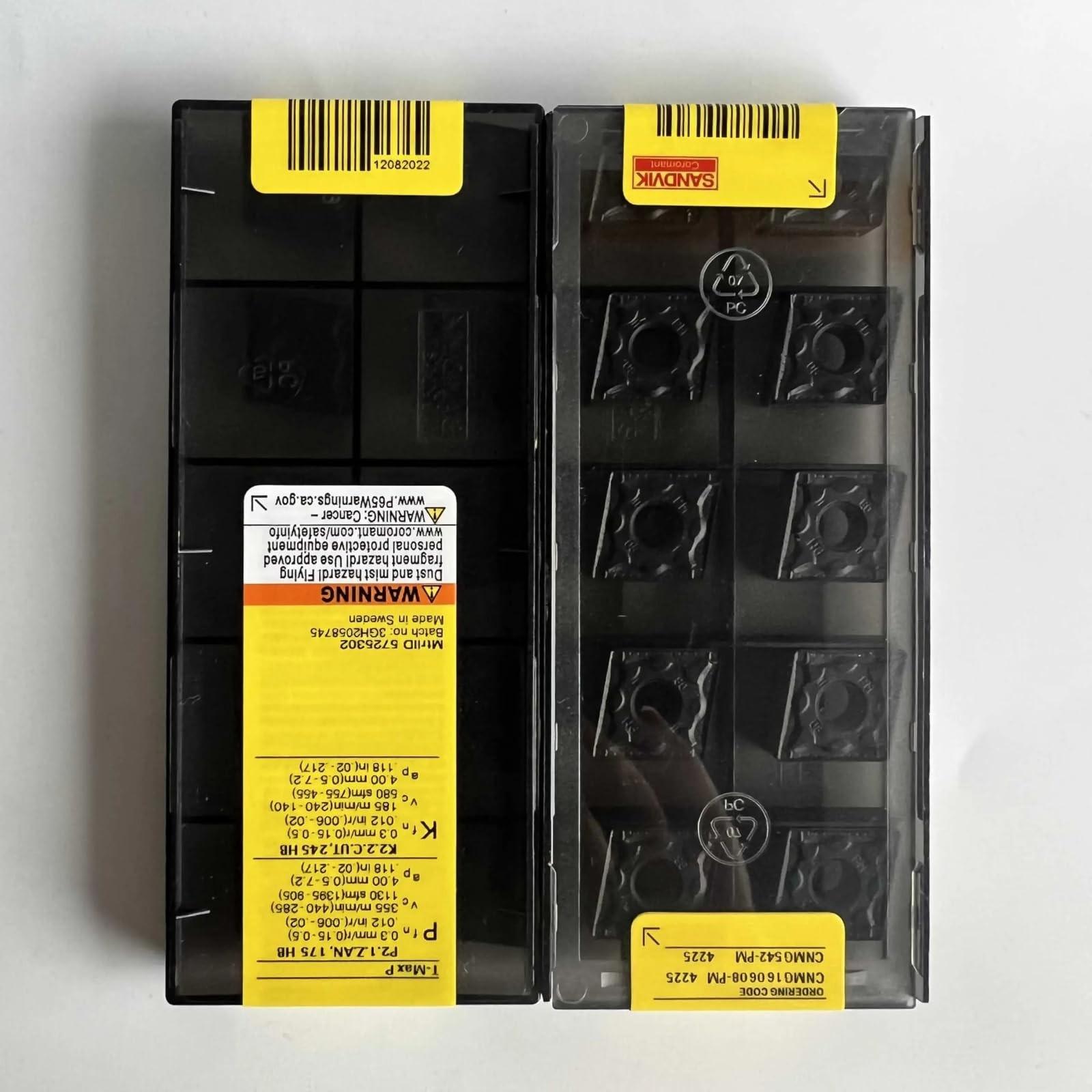 

Original Sandvik / CNMG160608-PM 4225 / CNC lathe carbide blade 10 Pcs