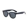 FEYE Retro Fashion Stitching Color Round Men's Sunglasses Daily Outdoor Decorative Glasses