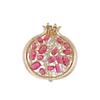 "Many Children, Many Blessings" Brooch, High-end Women's Creative Red Pomegranate Corsage, Niche Design Sense Brooch