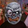 Full Face Halloween Ghost Mask Scary Props One Eyed Scary Ghost Head Cover PVC Breathable Ghost Headgear Cosplay Event