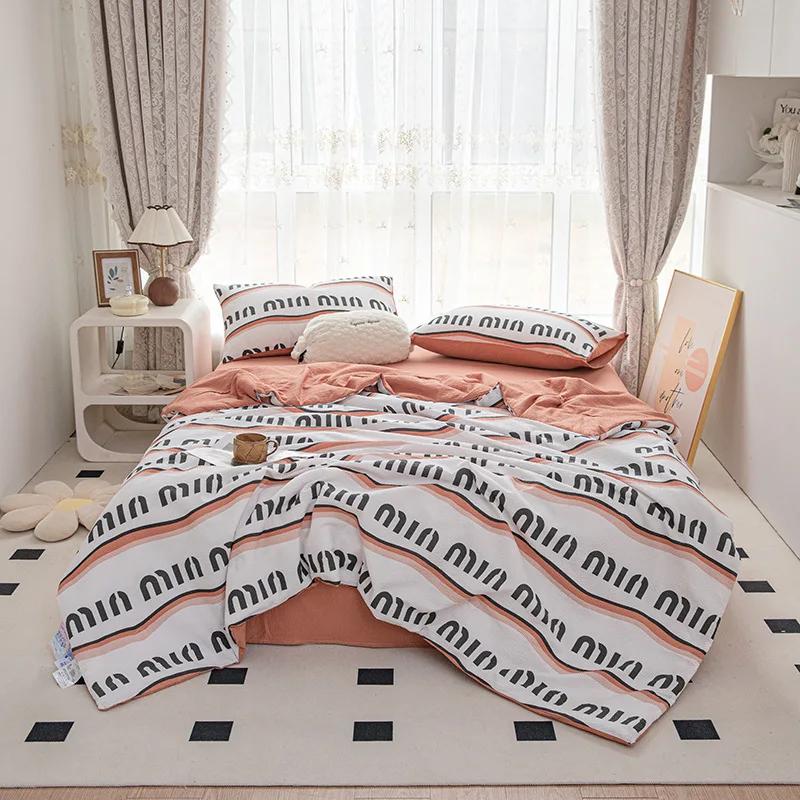 Summer New Bubble Cotton Summer Blanket Cool Silk Summer Quilt Airable Cover