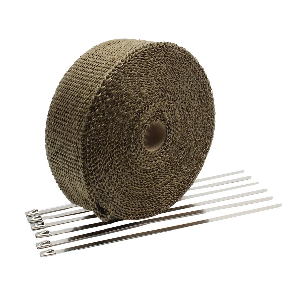 5M Motorcycle Exhaust Thermal Tape Header Wrap Manifold Insulation Cotton High Temperature Protection Parts